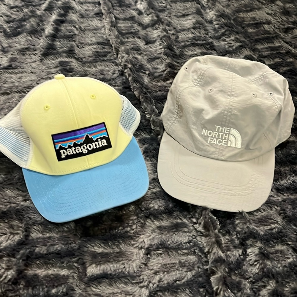 Lot of 2 hats - Patagonia and The North Face.